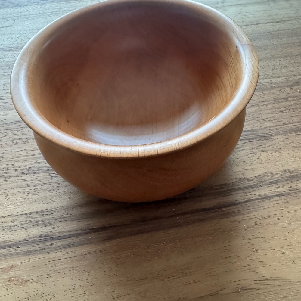 Vintage Wooden Bowl made in Italy, marked “PM for Vietri”